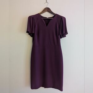 Ann Taylor Flutter Sleeve Dress - Size 4